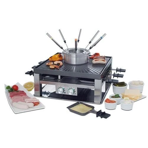 Solis Combi Grill 3 in 1 griglia per raclette 8 persona(e) Acciaio inossidabile - Image 4