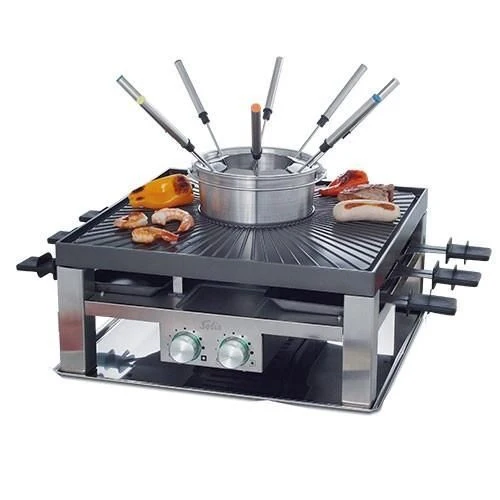 Solis Combi Grill 3 in 1 griglia per raclette 8 persona(e) Acciaio inossidabile - Image 6