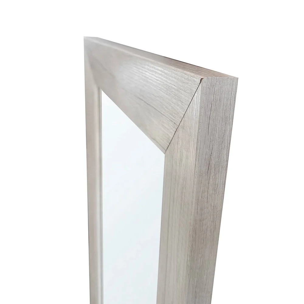 Specchiera Loto rettangolare con cornice quercia bianco 102x65 cm. - Image 4