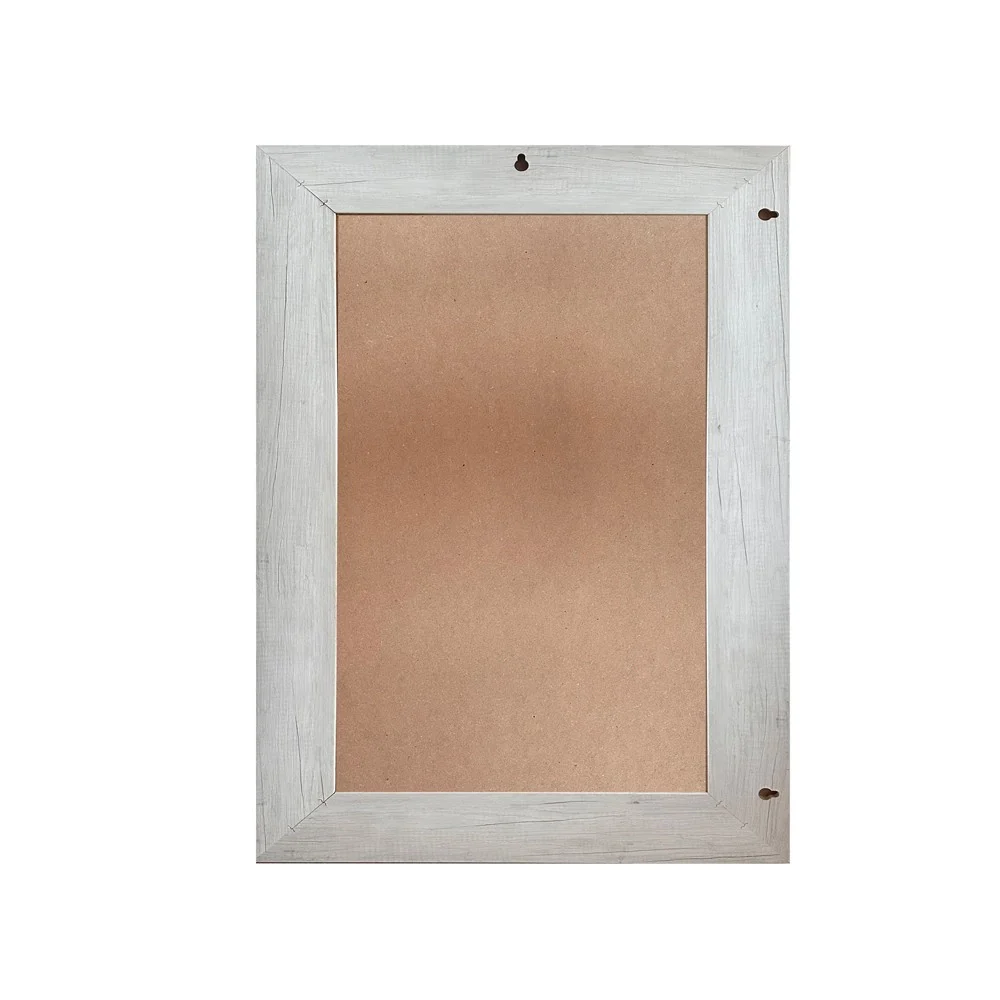 Specchiera Loto rettangolare con cornice quercia bianco 102x65 cm. - Image 5