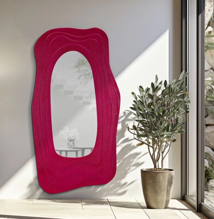 SPECCHIO DA MURO DAFNE FUXIA CM 90X4X165 - Image 6
