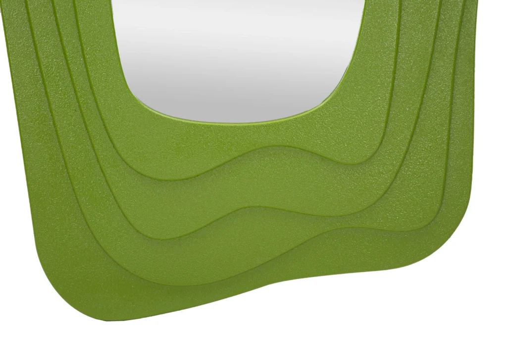 SPECCHIO DA MURO DAFNE VERDE CM 90X4X165 - Image 5