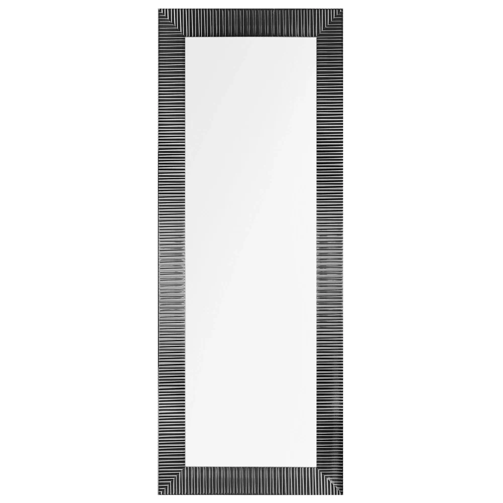 Specchio da parete da appendere Nero 50 x 130 cm con cornice moderno contemporaneo soggiorno ingresso