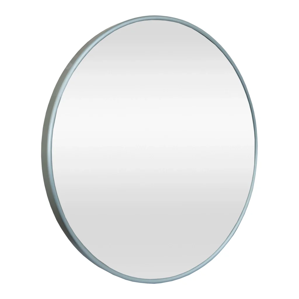 Specchio da Parete Ordona Rotondo Ø 40 cm Grigio Grafite [en.casa] - Image 2
