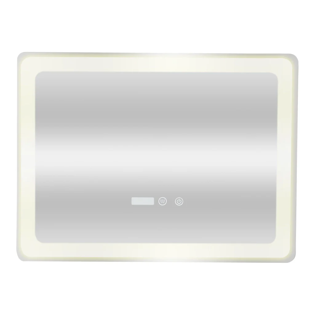 Specchio LED da Parete Casoli Multifunzionale 60 x 90 cm Cornice Argentata pro.tec - Image 7