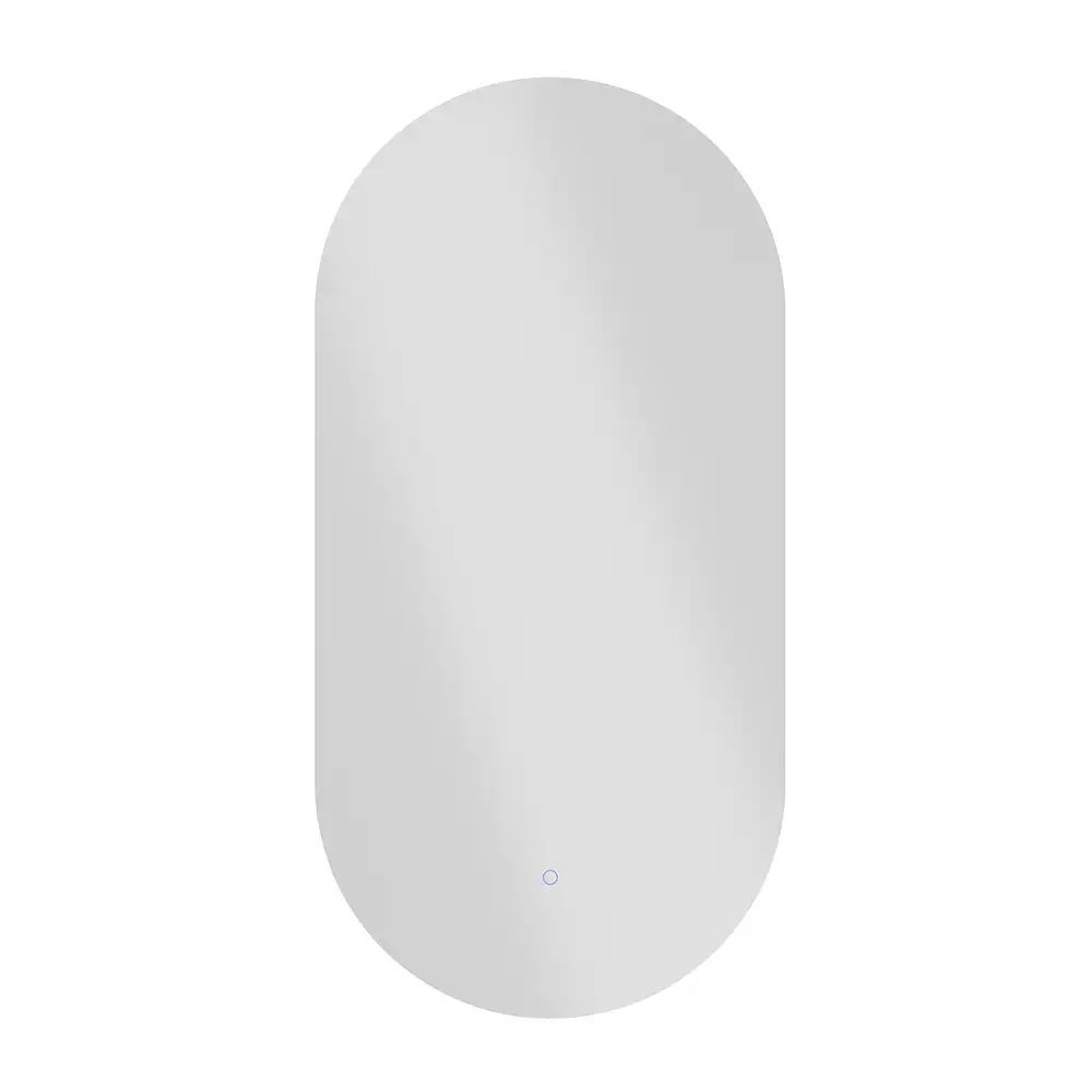 Specchio led ovale 50x100 cm retroilluminato luce calda/fredda con sensore touch-screen - Image 9