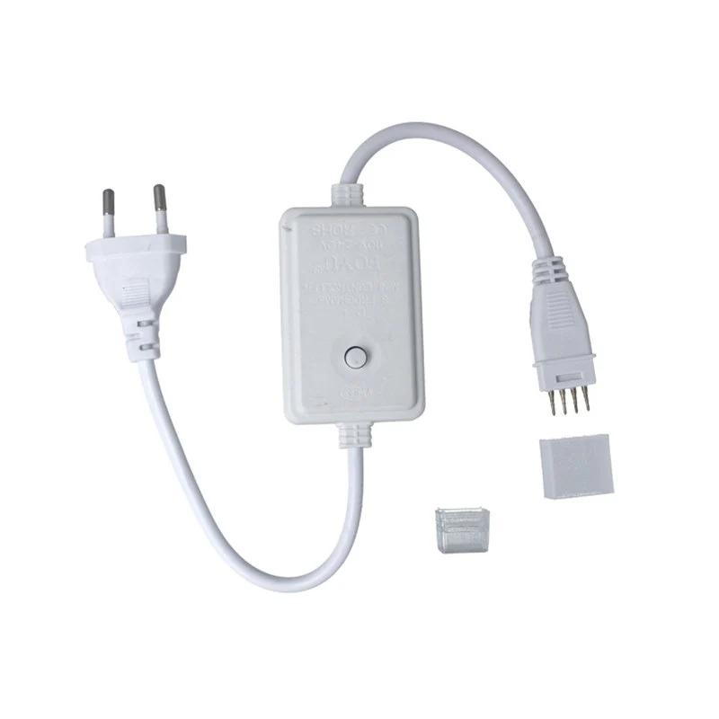 Spina Alimentatore Trasformatore Raddrizzatore 4 Pin Passo 10mm Connettore Rapido Tapo Incluso Per Striscia Led 220V RGB Modello Manuale - Image 2