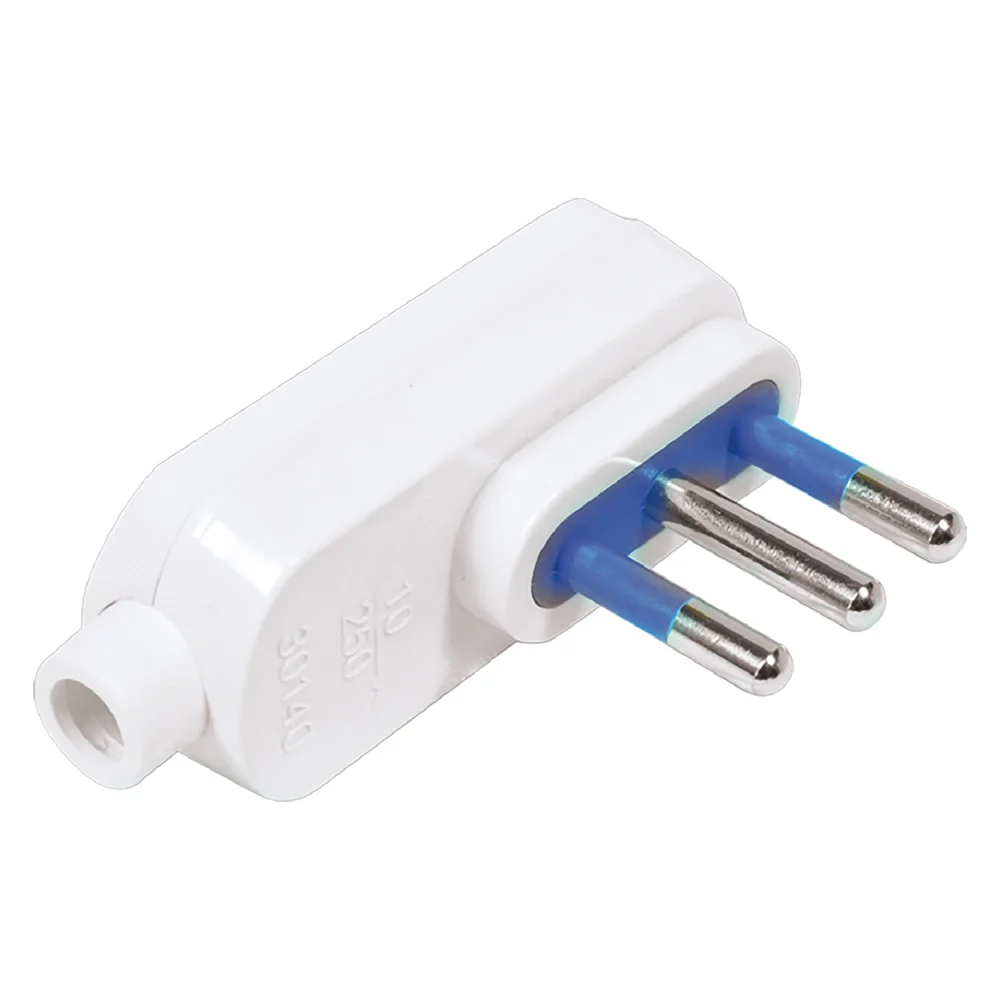 SPINA VOLANTE PIATTA art.CE12B - 2P + T 10A (scatola appendibile)  - NOVAITALIA
