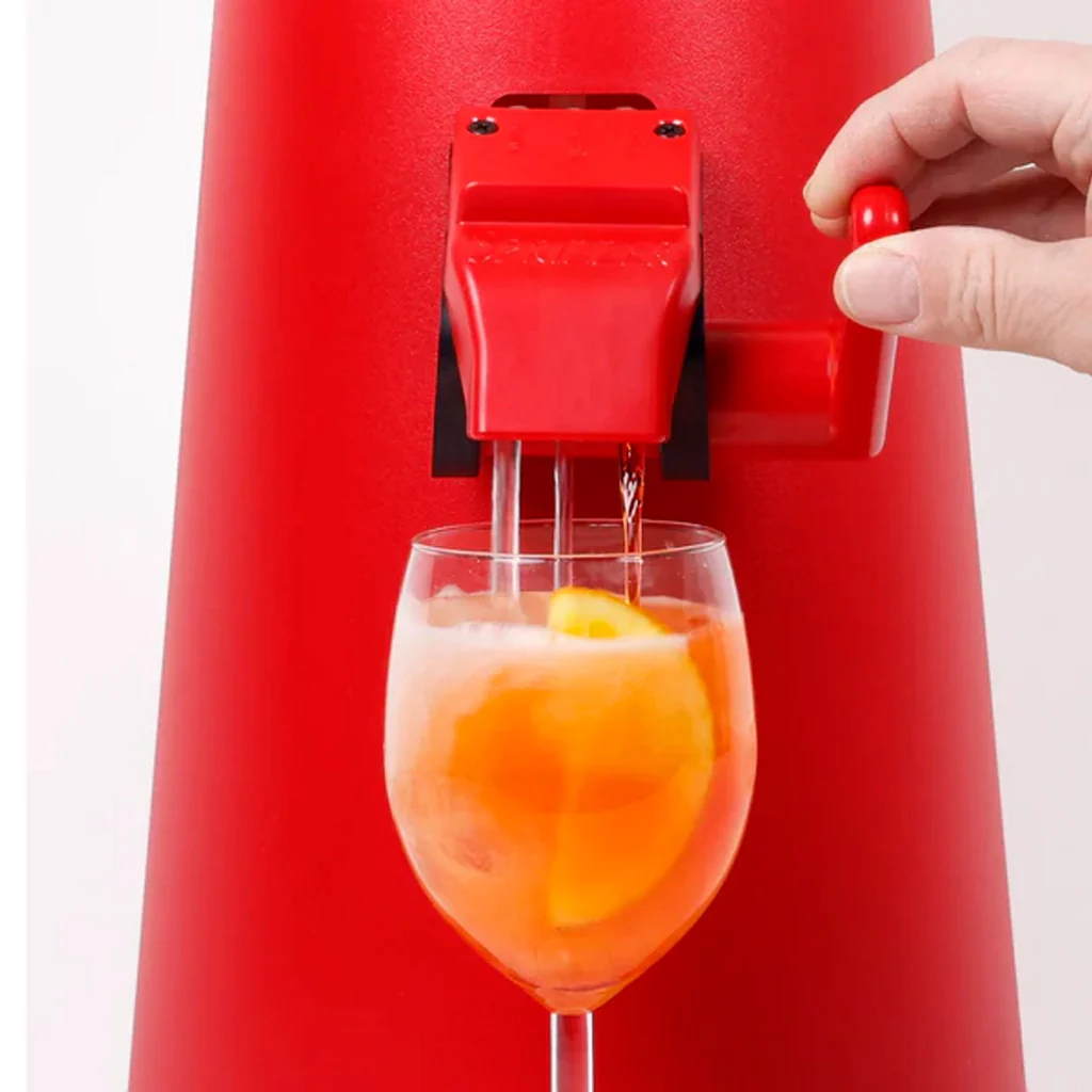SPRIZZER Kit Completo Sprizzer Rosso in Plastica con Macchina Sprizzer 12 Bicchieri Sacca 6 Vaschette Aperibox e Tappetino – Set Aperitivo Pratico e Funzionale SPRIZZER-ROSSO-KIT-COMPLETO - Image 8