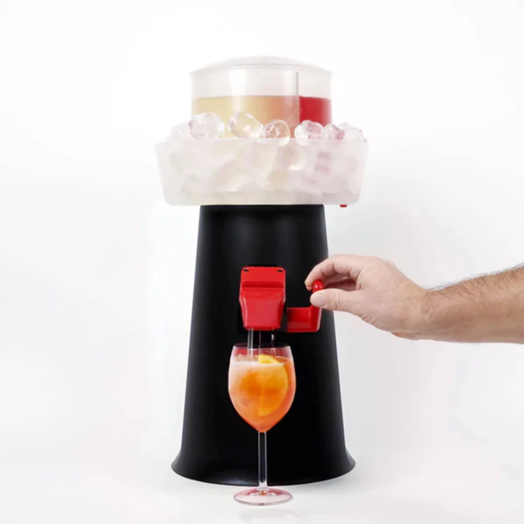 SPRIZZER Kit Sprizzer Nero in Plastica con 3 Bicchieri – Set Completo per Aperitivi Design Italiano Colore Nero Opaco – Modello SPRIZZER-NERO-3-BICCHIERI - Image 3