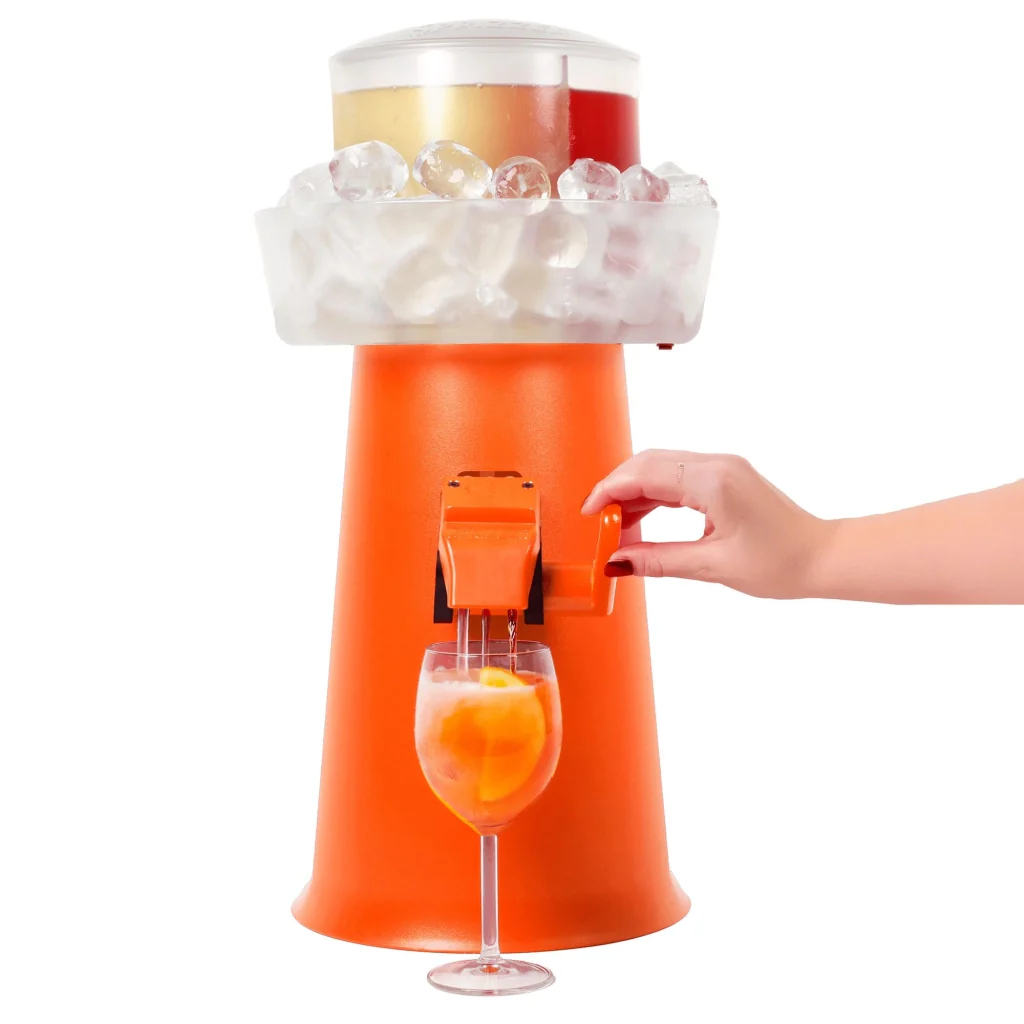 SPRIZZER linnovativa macchina per un Spritz perfetto in 5 secondi direttamente nel bicchiere Senza elettricita ne batterie Macchina ideale per preparare il tuo Spritz perfetto Arancio - Image 2