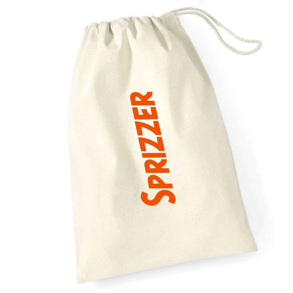 SPRIZZER Sacca in cotone beige 100 naturale lavabile in lavatrice per trasporto sicuro di Sprizzer montato compatta e resistente ideale per spostamenti e conservazione modello SPRIZZER-SACCA-NAT