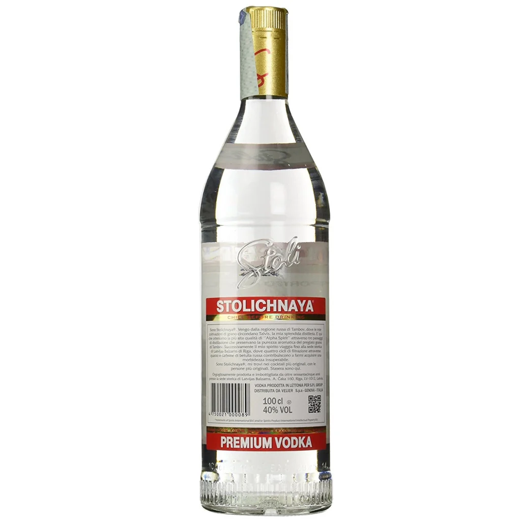 Stolichnaya vodka red premium 1 litro - Image 2