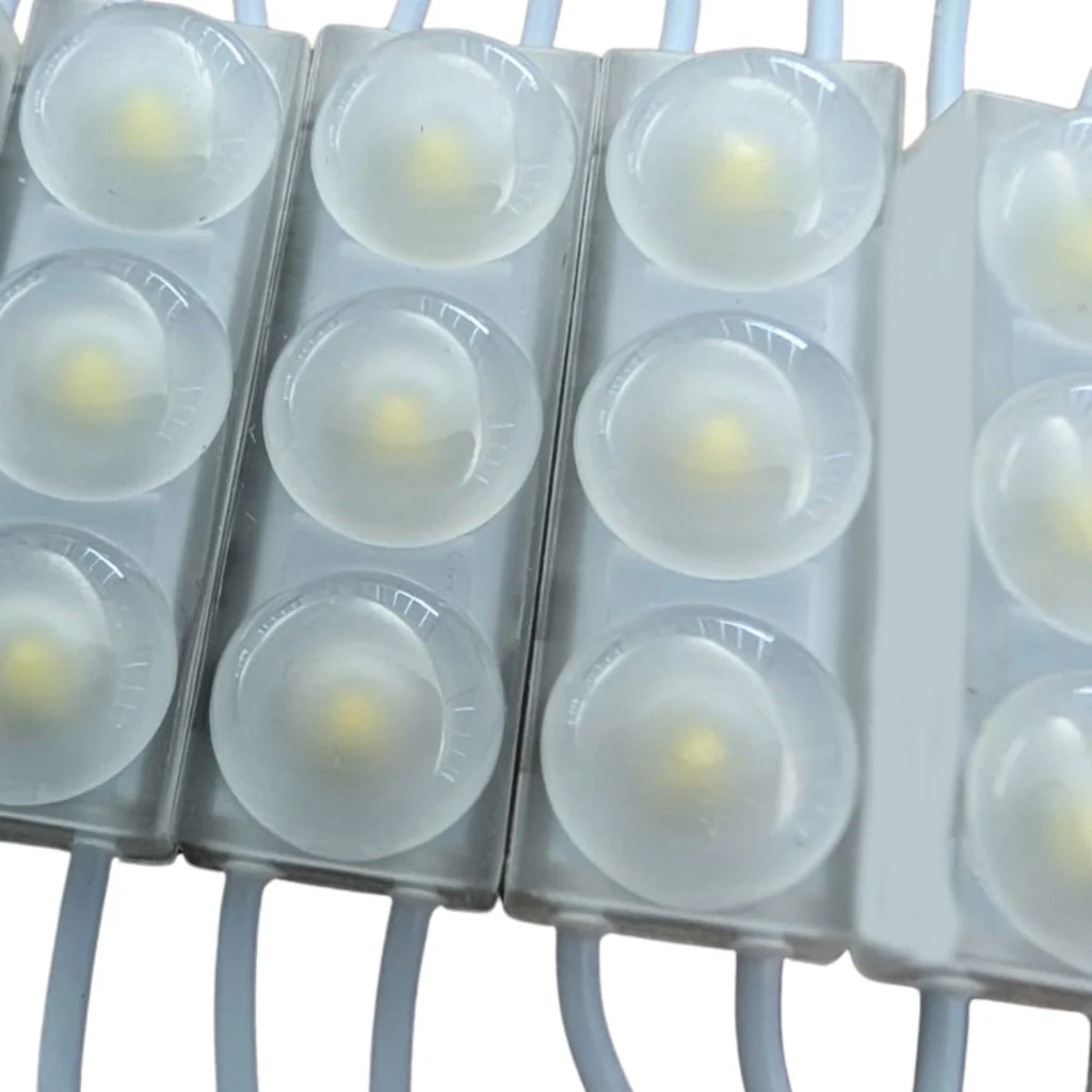 Striscia LED 40 moduli bottone 1W, 220V 40W, 6500K IP67, 330cm, 4400lm, bianco freddo - Image 2