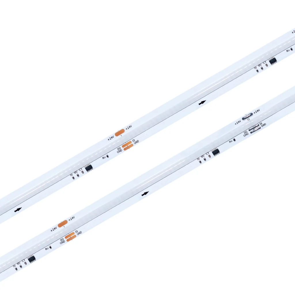 Striscia LED COB SPI WS2811 24V, 10W/m, 10 Pixel/m, 10m, dimmerabile PWM, 10mm, Disponibile in 4 Colorazioni (CCT 2700K-6500K) - Image 3