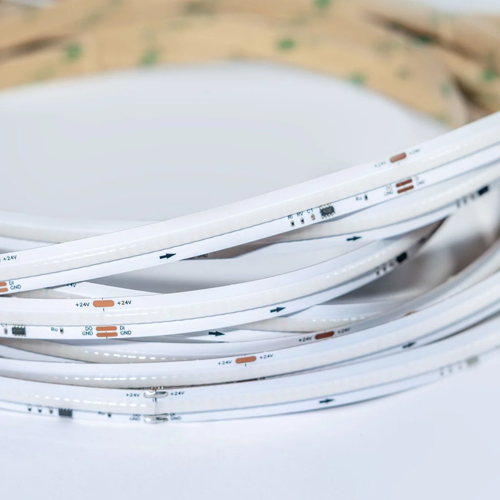 Striscia LED COB SPI WS2811 24V, 10W/m, 10 Pixel/m, 10m, dimmerabile PWM, 10mm, Disponibile in 4 Colorazioni (CCT 2700K-6500K) - Image 6