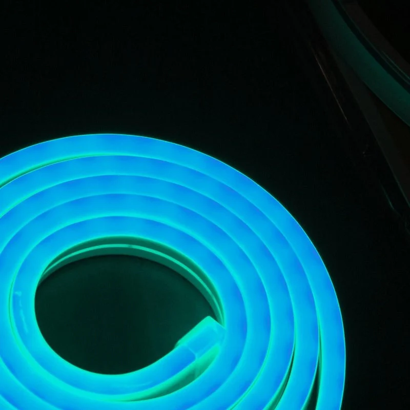 Striscia LED Neon 5M 8.5W/M 12V 120LED Modellabile e Tagliabile IP65 Impermeabile Ice Blue Angolazione Luce 120 - Image 3