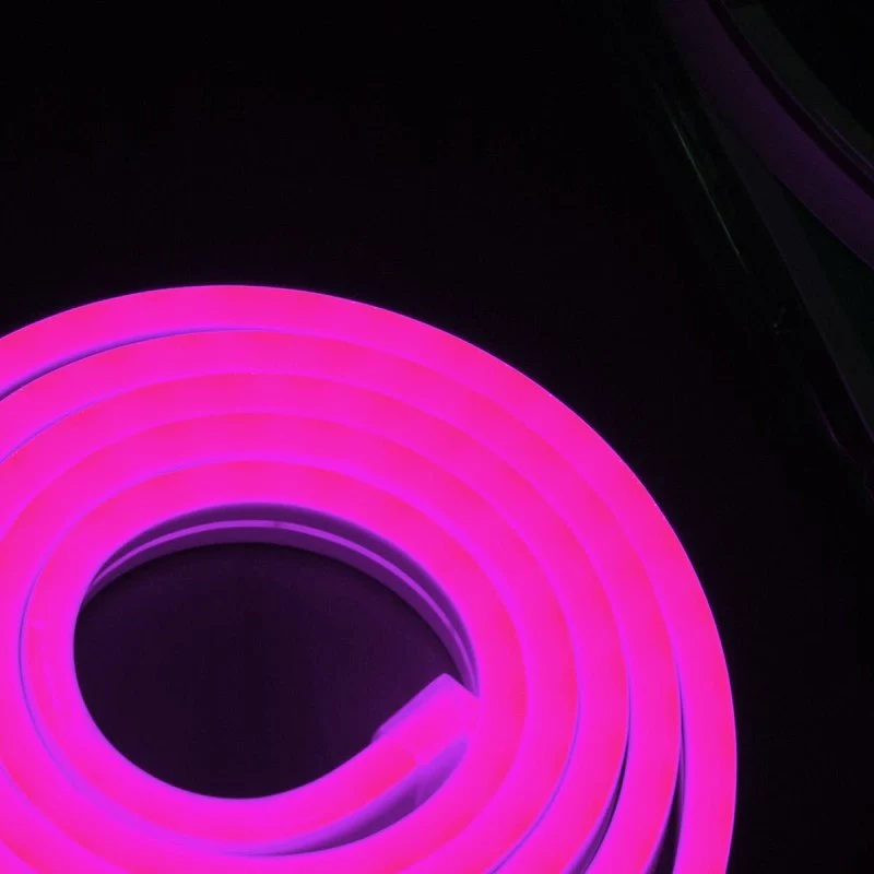 Striscia LED Neon 5M 8.5W/M 12V 120LED Modellabile e Tagliabile IP65 Impermeabile Pink Angolazione Luce 120 - Image 3