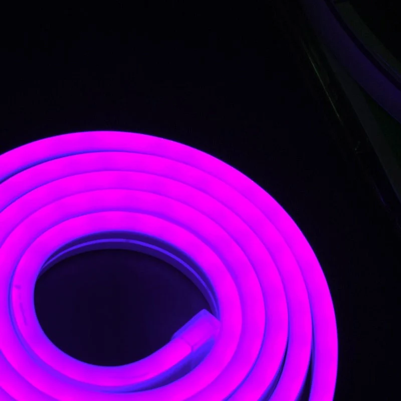 Striscia LED Neon 5M 8.5W/M 12V 120LED Modellabile e Tagliabile IP65 Impermeabile Purple Angolazione Luce 120 - Image 3