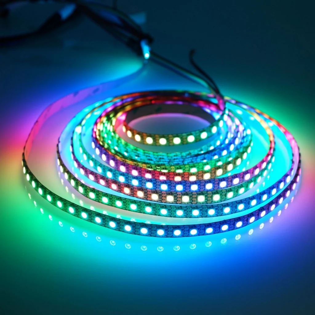 Striscia LED SPI WS2815 RGB 12V 96 LED/m PCB Nero 3OZ 5m Indirizzabile Ogni Singolo LED - Image 4