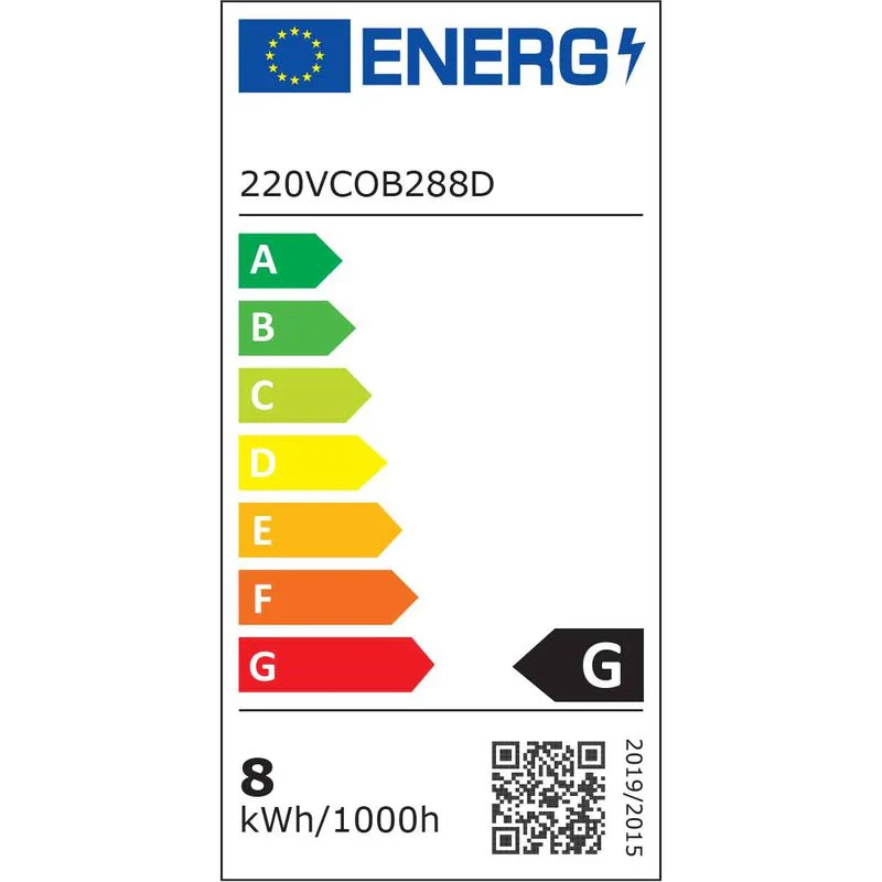 50M Striscia Led COB 8W/M 220V-240V Luce Fredda 6500K 600lm IP65 CRI=80 Angolo 180° - Image 4