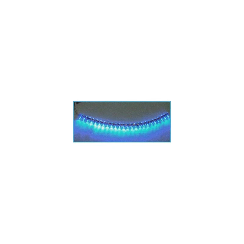 Striscia Strip Led 24cm 24 LED F5 Flessibile Blue Blu 12V