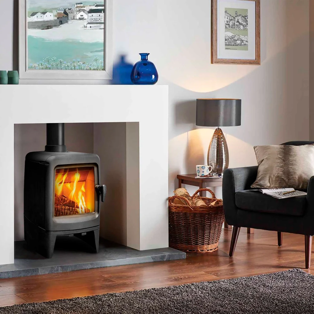 Stufa a Legna in Ghisa 5 kW 45,9x39,6x67,9 cm Ina - Image 3