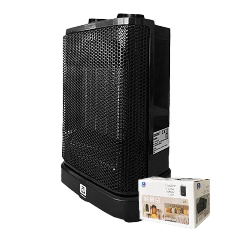 Stufa Elettrica da 1000W-1500W Portatile con Maniglia con Protezione di Sicurezza Automatico L15.7cm x H25.5cm Colore Nero - Image 2