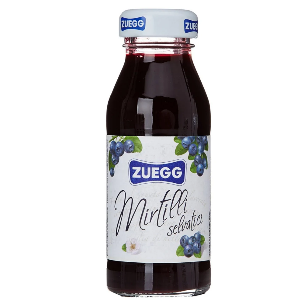 Succo zuegg ai mirtilli selvatici confezione da 6 bottiglie di vetro da 125 milliliters - Image 2