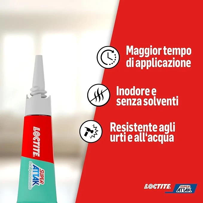 SUPER ATTAK 'GEL RIPOSIZIONABILE' gr. 3- 12 pezzi  - LOCTITE - Image 3
