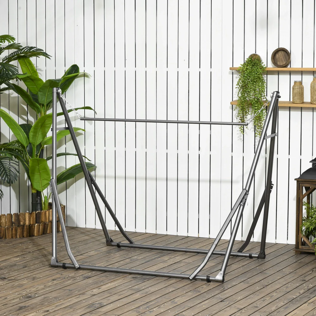 Supporto amaca 2 in 1 impermeabile asciugatrice 290 cm x 92 cm x 88 cm nero - Image 8