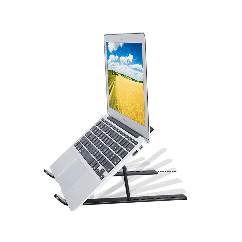 Supporto Notebook Regolabile Supporto Laptop Scrivania Pieghevole Design Ergonomico Stabile In ABS - Image 2