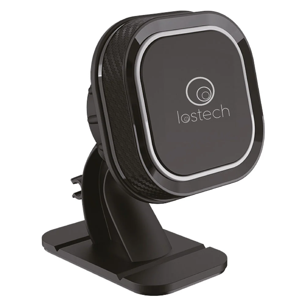 SUPPORTO SMARTPHONE PER AUTOMOBILE BASE ADESIVA rotazione libera  - LOSTECH