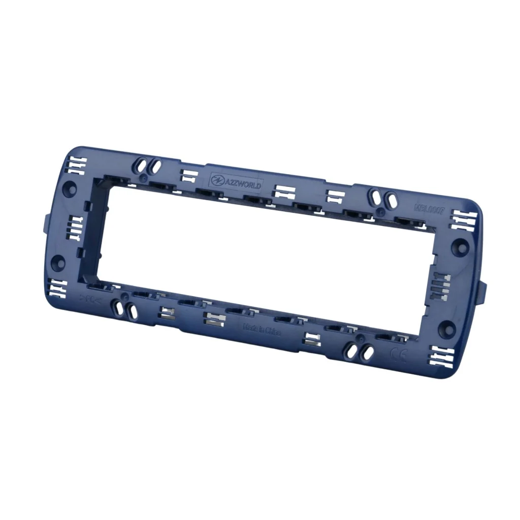Supporto Telaio 7 Moduli Per Scatola 507 MBL 7M Blu Compatibile Bticino Living BLN0207 - Image 3
