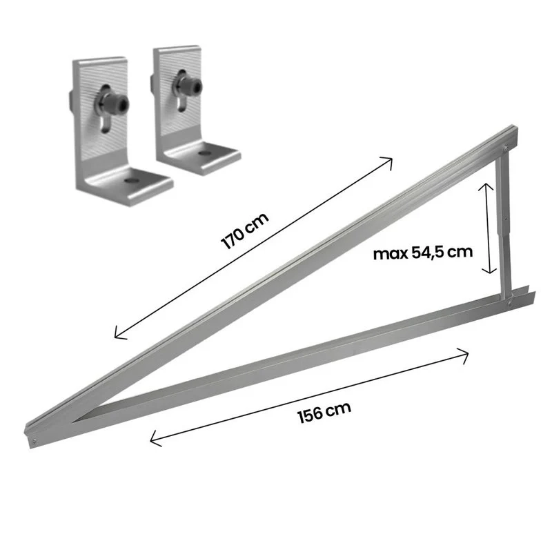 Kit Supporto triangolare con angolo regolabile 10°-15° Per VT-450 VT-545 SKU-11387 - Image 2