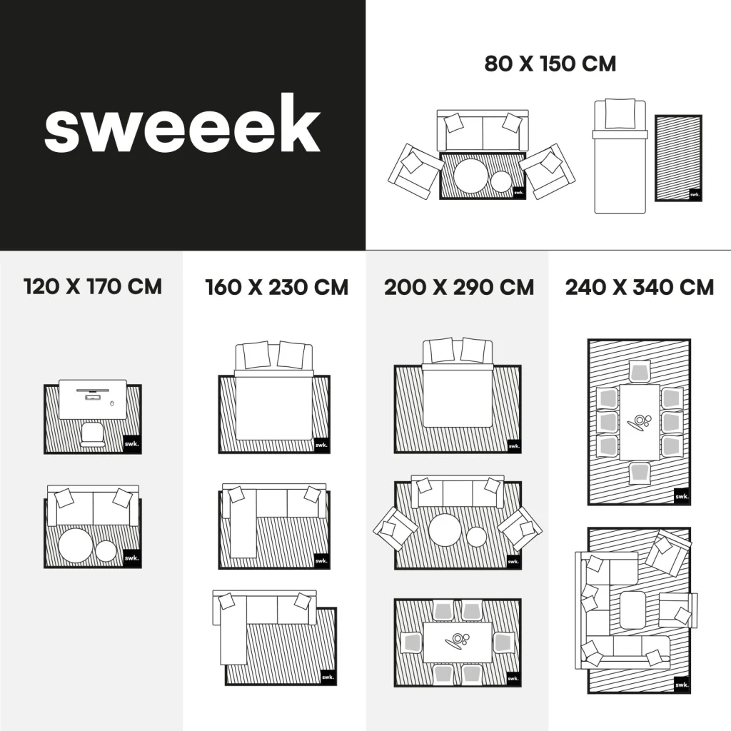 Tappeto da interno con motivo grafico rosa e marrone - Image 3