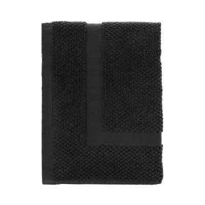 Tappeto scendi doccia 100% cotone colore Nero 45x65 cm - Image 3