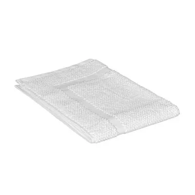 Tappeto scendi doccia 100% cotone in colore bianco 45x65 cm - Image 2