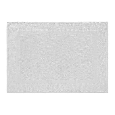 Tappeto scendi doccia 100% cotone in colore bianco 45x65 cm - Image 5