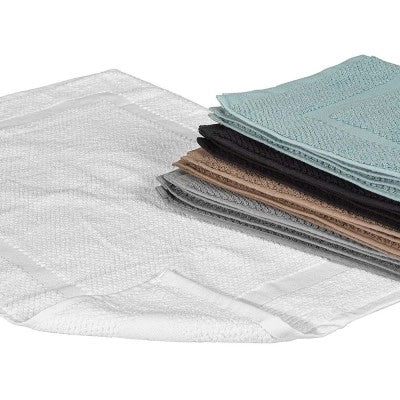 Tappeto scendi doccia 100% cotone in colore bianco 45x65 cm - Image 8