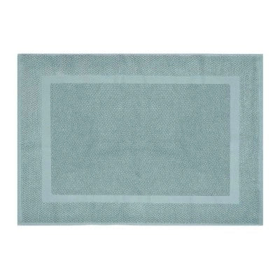 Tappeto scendi doccia 100% cotone verde acqua 45x64 cm - Image 6