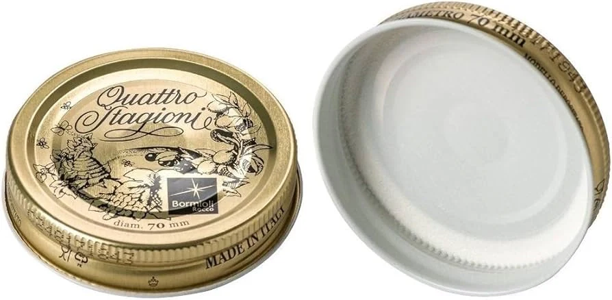 TAPPO PER VASO ERMETICO IN VETRO 'QUATTRO STAGIONI' Ø mm 86 - per vasi da ml 700/1000 -cf da 2 pz  - BORMIOLI - Image 3
