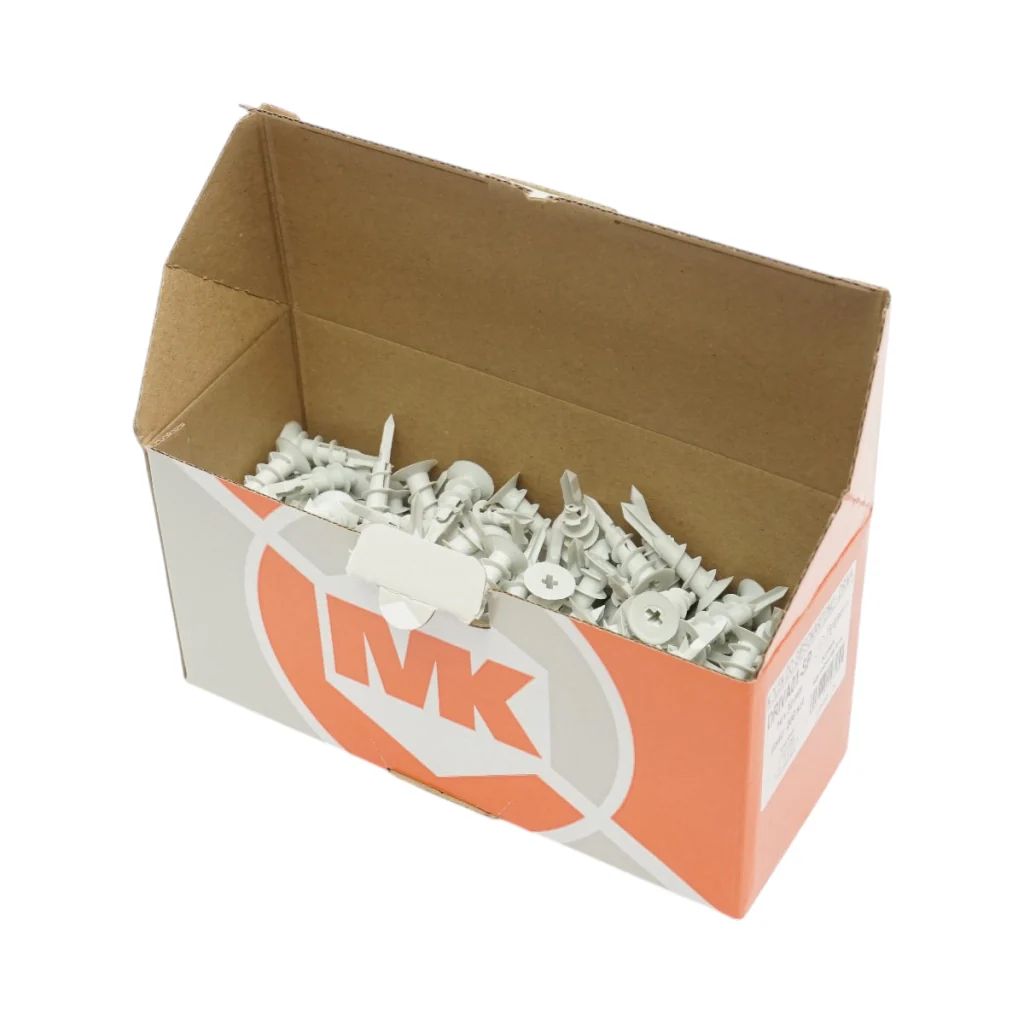 Tassello autoforante in plastica per cartongesso 14x32mm tipo chiocciola 200 pz/scatola - Image 3