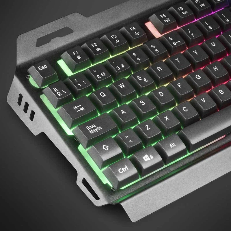 Tastiera da Gaming Meccanica Cavo USB Retroilluminazione Tricolori Tastiera Italiana - Image 4