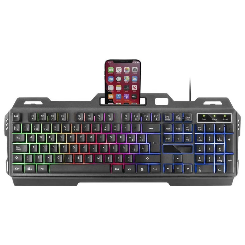 Tastiera da Gaming Meccanica Cavo USB Retroilluminazione Tricolori Tastiera Italiana - Image 5