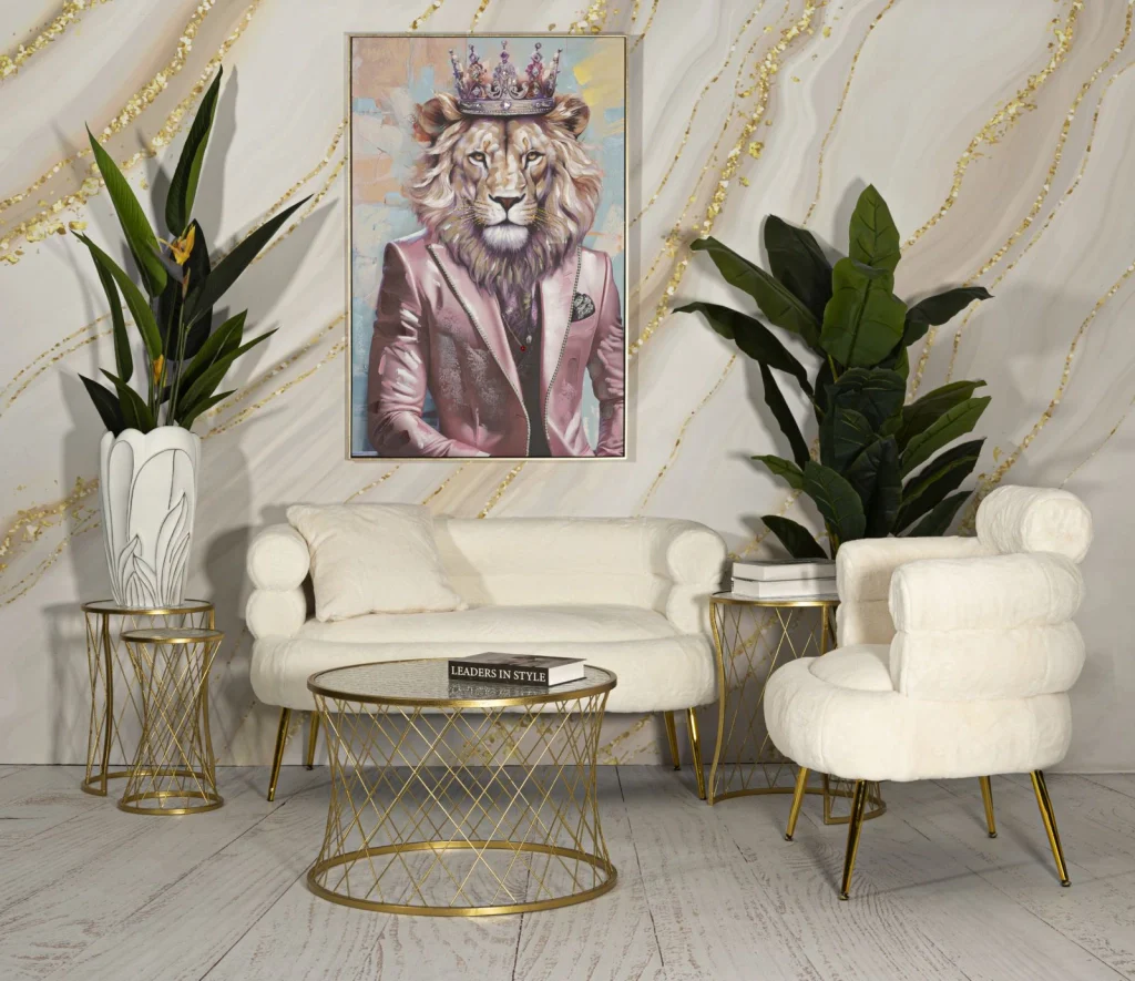 TAVOLINETTI NOAH GOLD SET 4 PZ CM Ø 70X45-47X54,5-36x50-28x45 - Image 6