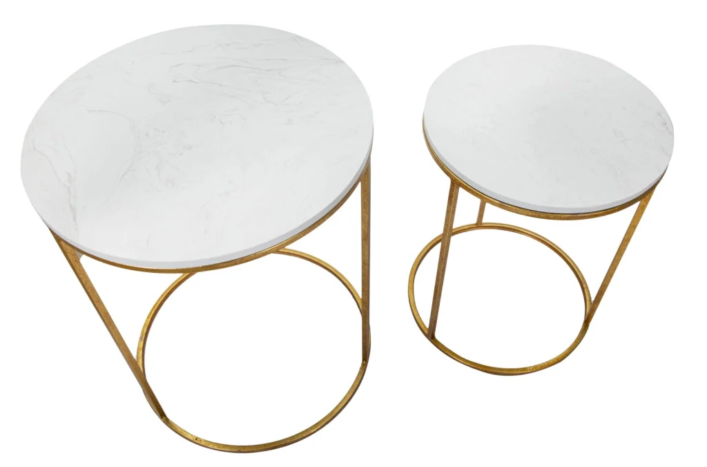 TAVOLINETTI SIMPLY MARBLE COPPIA CM � 52X63-42X53 - Image 2