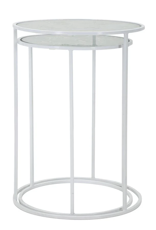 TAVOLINETTI WHITE HARTS COPPIA CM � 43X60-38X55 - Image 4
