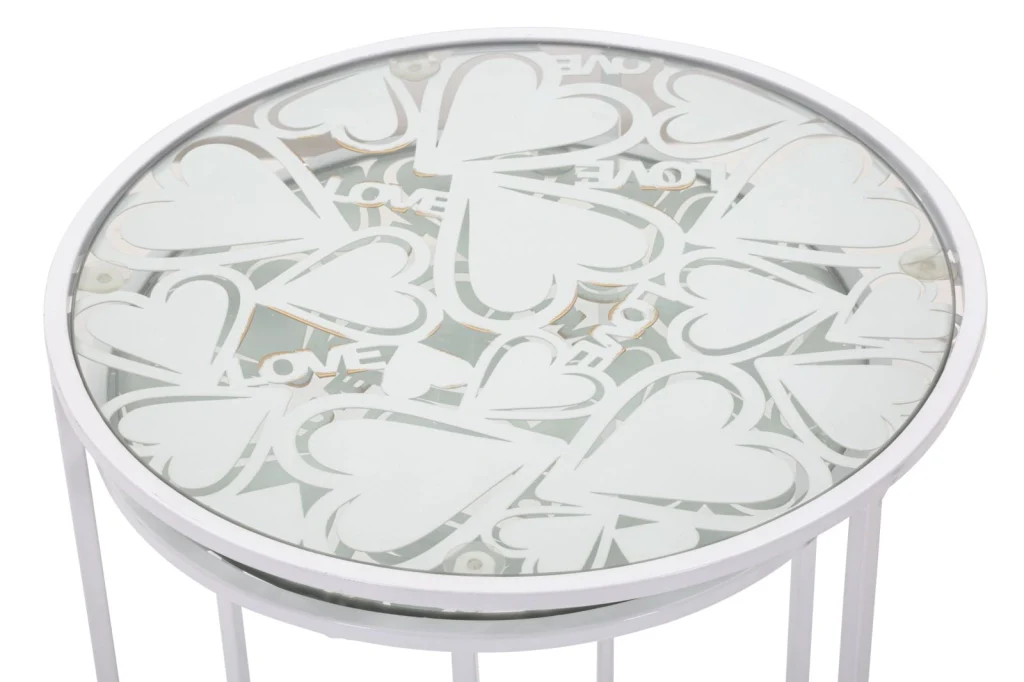 TAVOLINETTI WHITE HARTS COPPIA CM � 43X60-38X55 - Image 5