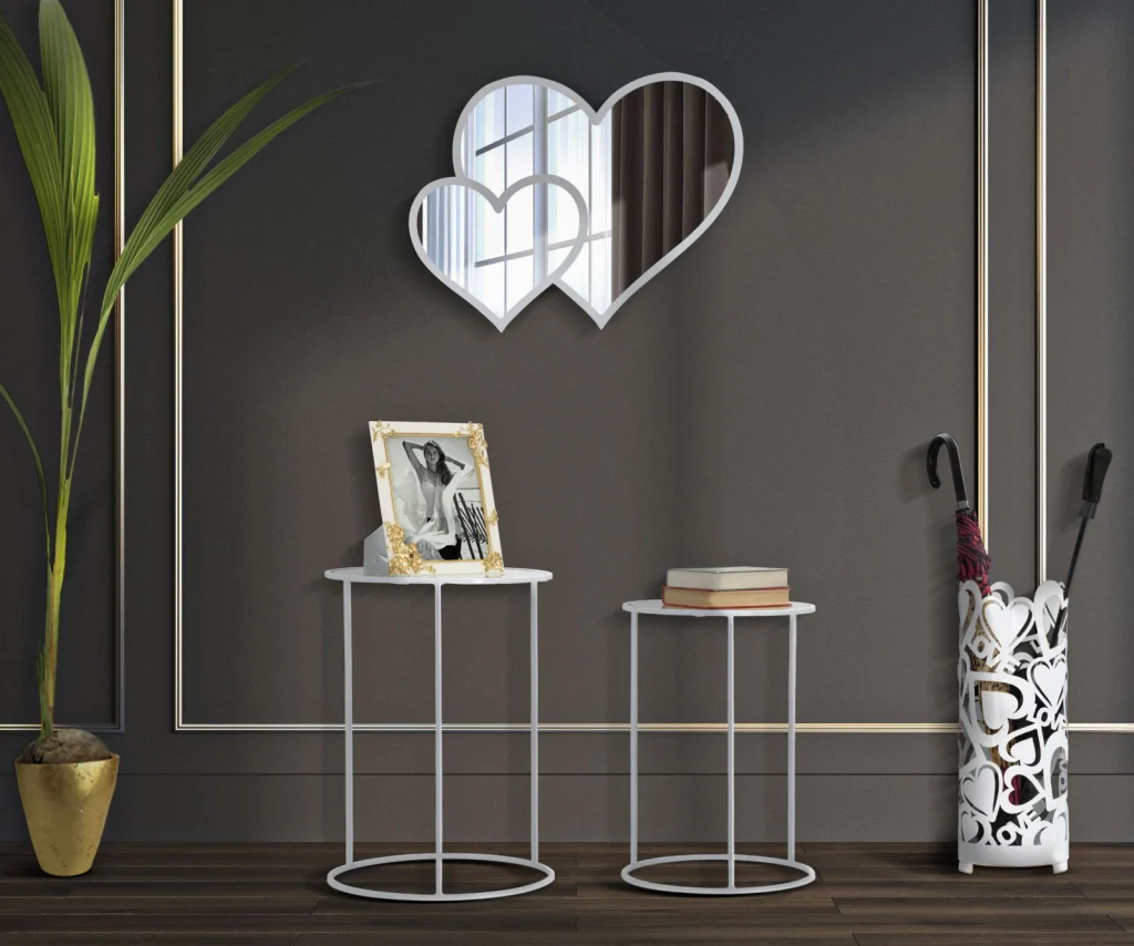 TAVOLINETTI WHITE HARTS COPPIA CM � 43X60-38X55 - Image 6
